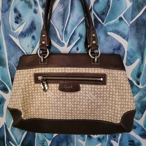 Coach OP Art Leather Penelope Shoulder Bag
